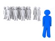 3D blue Guy