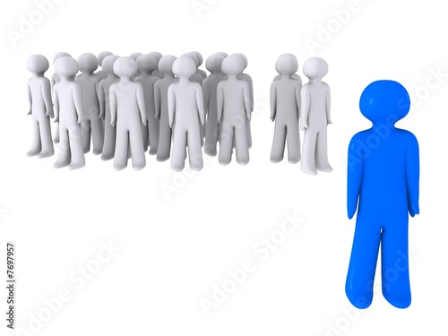 Illustration: 3D blue Guy 3D blue Guy