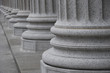Detailed view of white columns