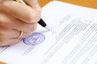Signing document