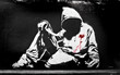 Banksy Hoodie with Knife Graffiti
