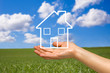 hand holding a home#2 hand holding a home#2