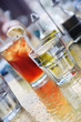 Cold drinks on a table