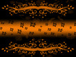 ornament in orange and brown