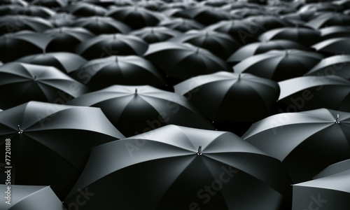 sea of umbrellas