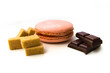 macarons, sucre et chocolat