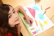 Girl drawing