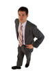 Young businessman posing