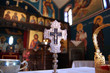 ortodox cross in the church