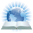 Book and globe