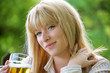 girl with beer
