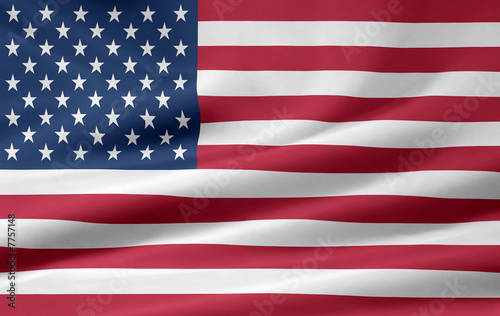 Illustration: US Amerikanische Flagge US Amerikanische Flagge