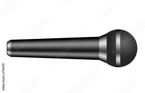 Photo: microphone isolated on white background microphone isolated on white background