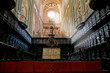 The Choir and Organ in Santa Maria Cathedal of Astorga. Spain