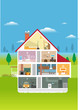 Living House - Sectional View Living House - Sectional View