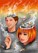 Ashtray heads - no smoking