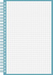 a0258 - Fond de page "cahier spirale", bloc notes