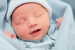 Baby Resting with a Peaceful Expression on Face