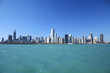 Chicago skyline as seen from Lake Michigan