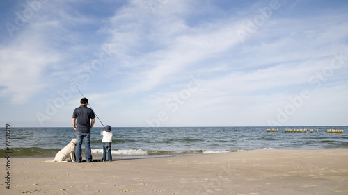 Fishing family