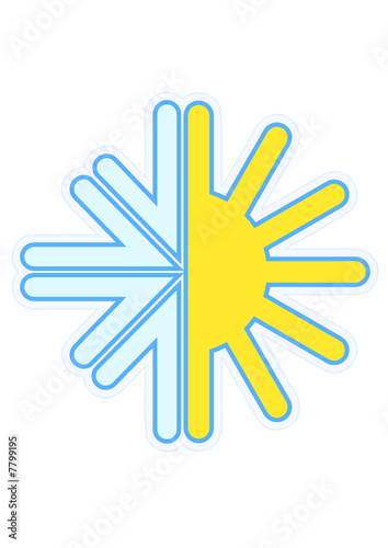 Vecteur : Symbole de la climatisation (détouré) Symbole de la climatisation (détouré)