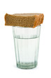 Glass of water and bread