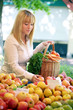 Woman on the fruit market Woman on the fruit market