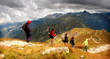 Mountains stormy landscape