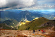 Mountains stormy landscape