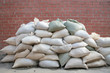 background, pervaded sacks