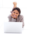 Cheerful businesswoman