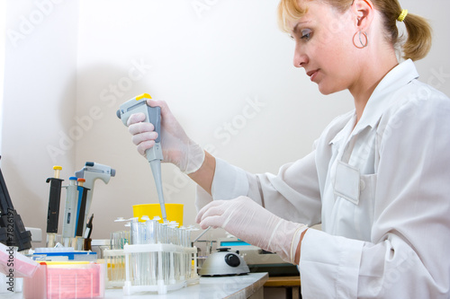 Photo: Research in laboratory Research in laboratory