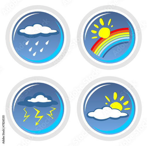 Clip Art Weather Symbols. weather symbols