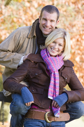 Photo: Couple on autumn walk Couple on autumn walk