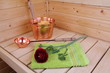 Interior of a Finnish sauna Interior of a Finnish sauna