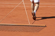 tennisplatz wird abgezogen