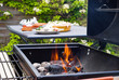 Burning BBQ Coal