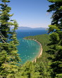 Blue Lake Tahoe Framed by Trees Blue Lake Tahoe Framed by Trees