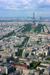 Paris aerial and Eiffel tower
