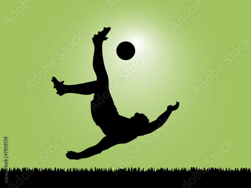 Silhouette Football Player soccer player silhouette. Silhouette Football Player