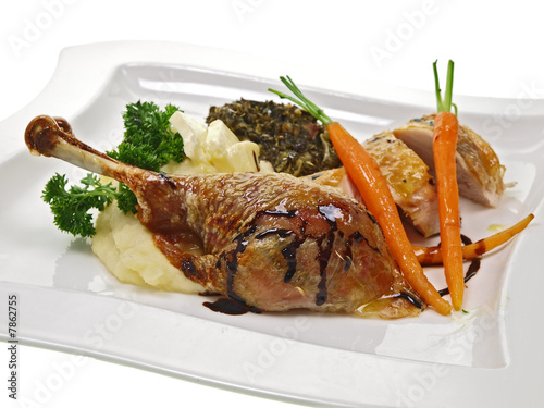 Foto: truthahnbraten mit kartoffelpüree und grünkohl truthahnbraten mit kartoffelpüree und grünkohl