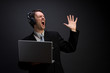 Singing businessman