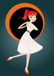 frau cartoon retro frau cartoon retro