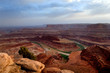 View of Colorado river running in Dead Horse point state park