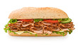 Whole grain turkey sandwich with lettuce, cheese & tomatoes