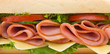 Close up of a ham and cheese sandwich Close up of a ham and cheese sandwich