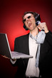 Singing businessman
