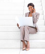 Cheerful young businesswoman