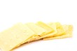Dutch cheese isolated on white