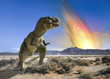 Fin des dinosaures - Tyrannosaurus - Météorite
